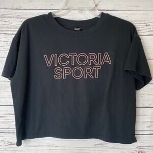 Victoria Sport Black Crop Top Size Small